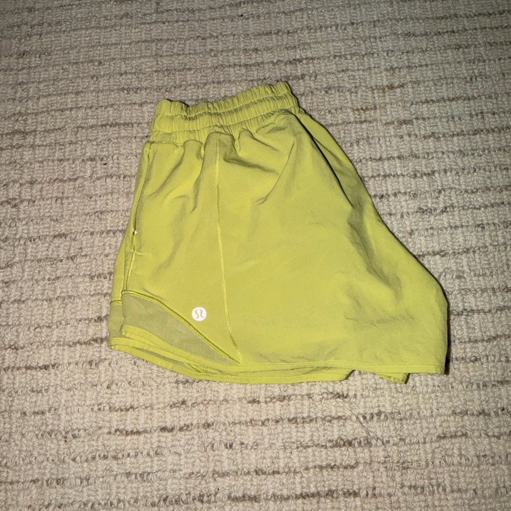 lululemon athletica Yellow Athletic Shorts